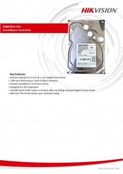 8TB Hard Drive HIKVISION DS80HKAI-VX1 Surveillance SEAGATE