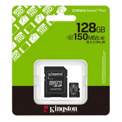 KINGSTON CANVAS SELECT PLUS 150MB/S 128GB MICRO SD CLASS 10