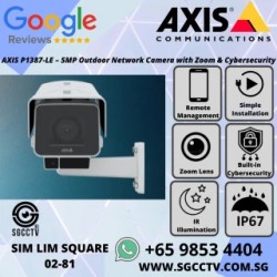 AXIS Sweden P1387-LE 5MP Zoom Camera Front Heater POE IP67 I