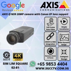 AXIS Q1659 20MP camera with Canon EF lens support repair and