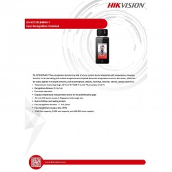HIKVISION NON-CONTACT FACE REGCONITION TERMINAL