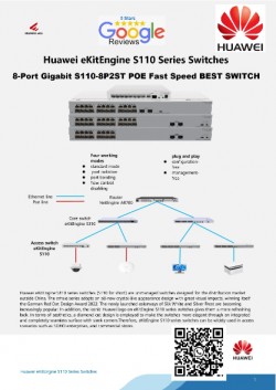HUAWEI SWITCH 8-Port Gigabit S110-8P2ST Access Switch AR700
