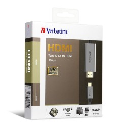 Verbatim Type C 3.1 Gen 2 to HDMI Cable 200cm  VM65709
