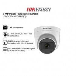 HIKVISION DS-2CE76H0T-ITPF 2.8MM 2K 5MP DOME CAMERA