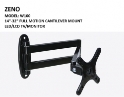 ZENO W100 14"-32" FULL MOTION CANTILEVER WALL MOUNT