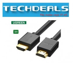 Ugreen 10108 HD104 HDMI M-M Cable 3Mtr Bk (HD104-10108)