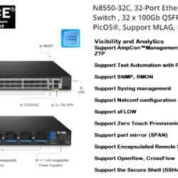 DATA CENTER SWITCH 100GB N8550-32C 32-Port Ethernet