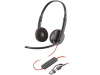 Poly 8X2J9A6 Poly Blackwire 3220 Stereo USB-C Black Headset 