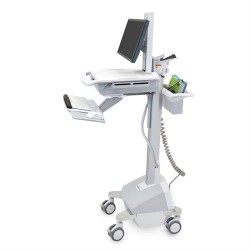 Ergotron SV42-6302-2 StyleView Cart with LCD Pivot, LiFe Pow