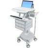 Ergotron SV44-1192-5 StyleView Laptop Cart, LiFe Powered, 9 