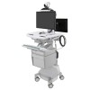 Ergotron SV44-12C2-5 StyleView Cart with LCD Arm, LiFe Power