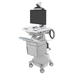 Ergotron SV44-13B2-5 StyleView Cart with LCD Pivot, LiFe Pow