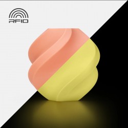 Bambu PLA Glow - Glow Orange-with Bambu Reusable Spool BAM-A