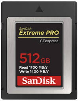SanDisk Extreme PRO? CFexpress? Card Type B, SDCFE 512GB, 17
