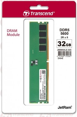 TRANSCEND JM5600ALE-32G 32GB JM DDR5 5600 U-DIMM 1Rx8 2Gx8 C
