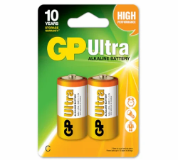GP GPPCA13AU073 Alkaline Ultra 2 D (Card of 2) 