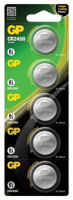 GP GPPBL2450054 Lithium Coin CR2450 (Card of 5)