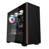 DarkFlash DS900WS Black (4 Fans) Wood-Inspired Front Accent,