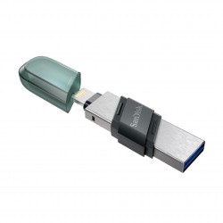 SanDisk iXpand Flash Drive Flip, SDIX90N 128GB, Mint Green, 
